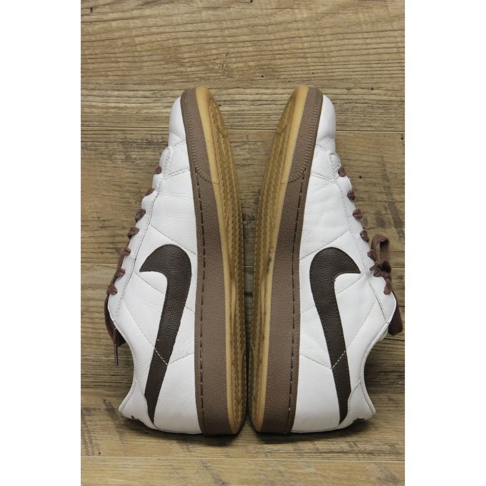 Nike Court Royale White‎ Brown Sneakers Men's Size 10.5 Tennis Normcore Style